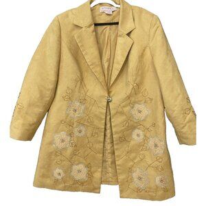 GOSPEL Gifts Of Suits Praise Enlightenment & Love 22W Coat Yellow Embroidered